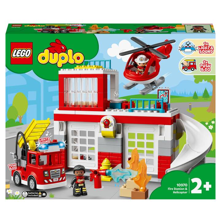 LEGO DUPLO Feuerwehrwache mit Hubschrauber (10970)