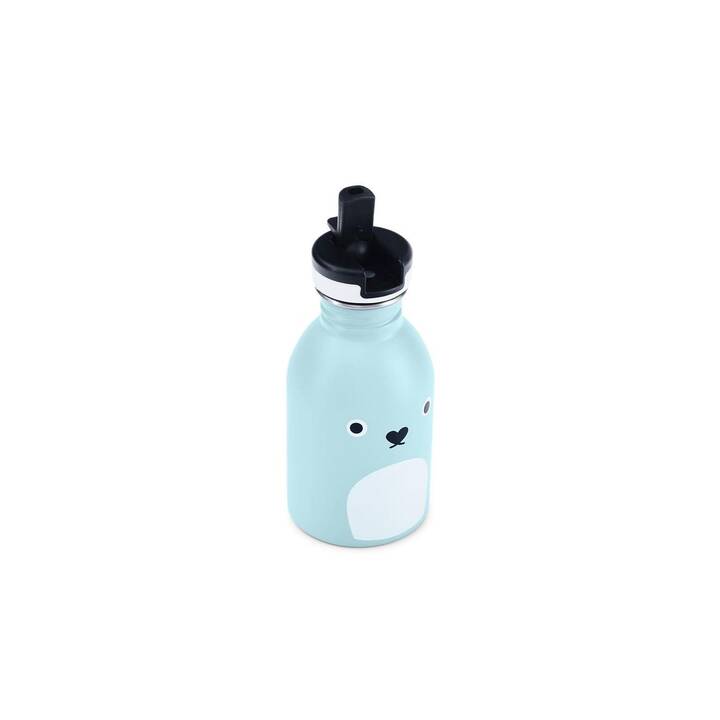 NOODOLL X 24BOTTLES Thermo Trinkflasche Ricepudding (250 ml, Hellblau)