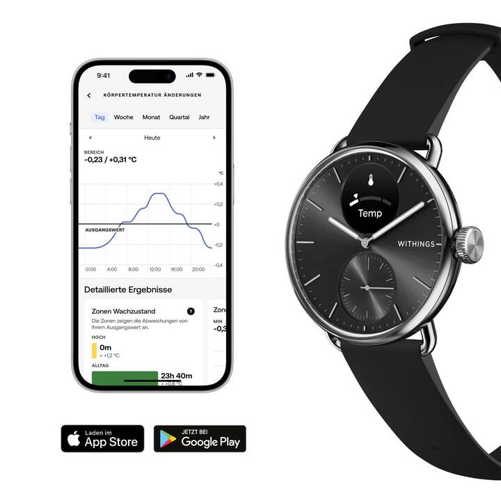 WITHINGS Scanwatch 2 (38mm, noir)