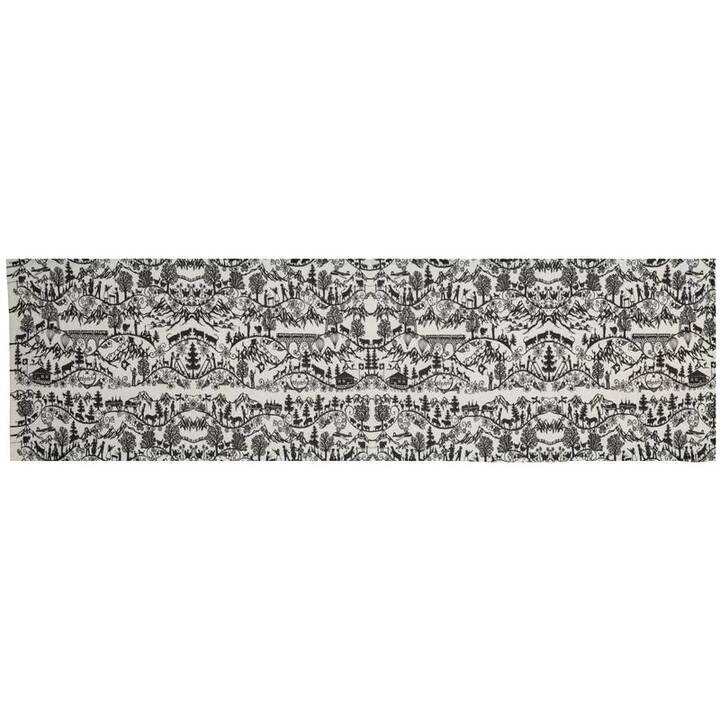 HUBATKA Tovaglia Swissness (35 cm x 135 cm, Rettangolare, Nero, Bianco)
