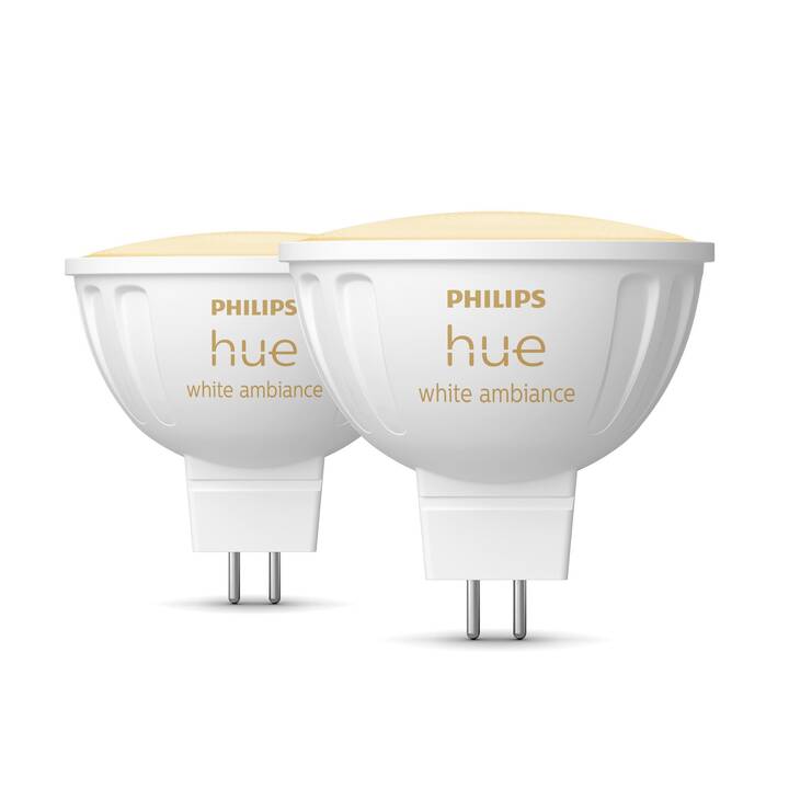 PHILIPS HUE Ampoule LED MR16 Duo (GU5.3, Bluetooth, 5.1 W)