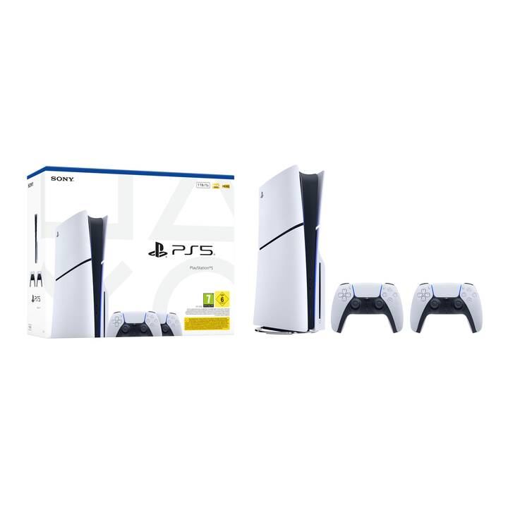 SONY Playstation 5 Slim incl. 2x DualSense Wireless-Controller SONY Playstation 5 Slim incl. 2x DualSense Wireless-Controller