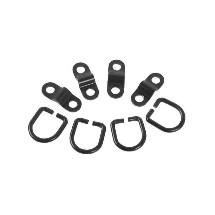RC4WD 1/14 Scale D Ring & Clamp Composants (Noir)