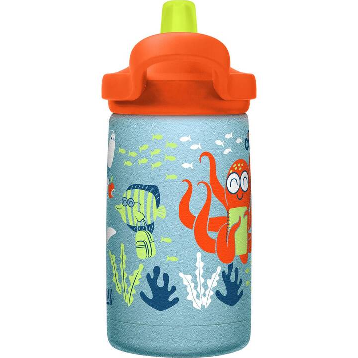 CAMELBAK Kindertrinkflasche Eddy+Kids (0.35 l, Orange, Grau, Mehrfarbig)
