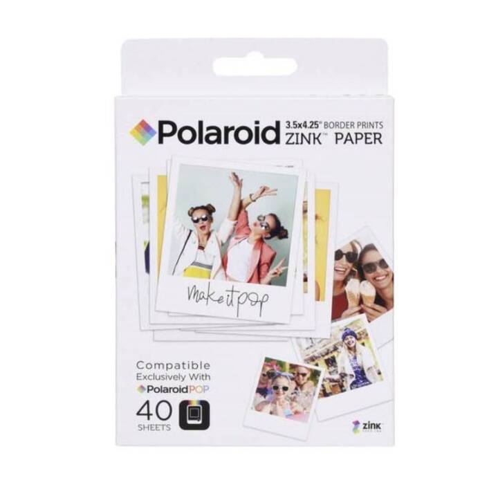 POLAROID M340 Sofortbildfilm (Polaroid Zink Paper 3.5" x 4.25", Weiss)