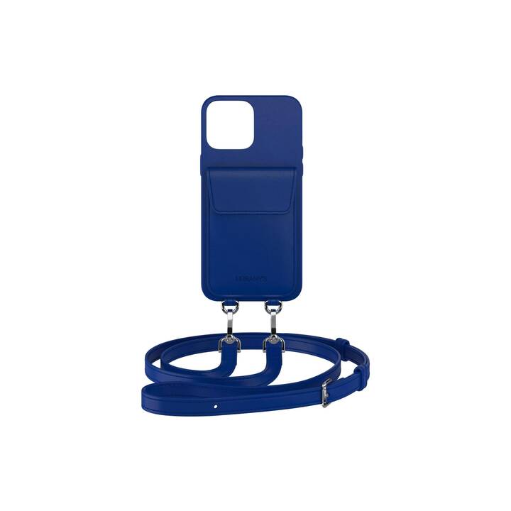 URBANY'S Backcover avec cordon Atlantic Ocean (iPhone 15 Plus, Bleu)