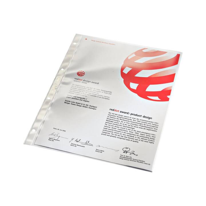 LEITZ Dossiers chemises Super Premium (Transparent, A4, 100 pièce)