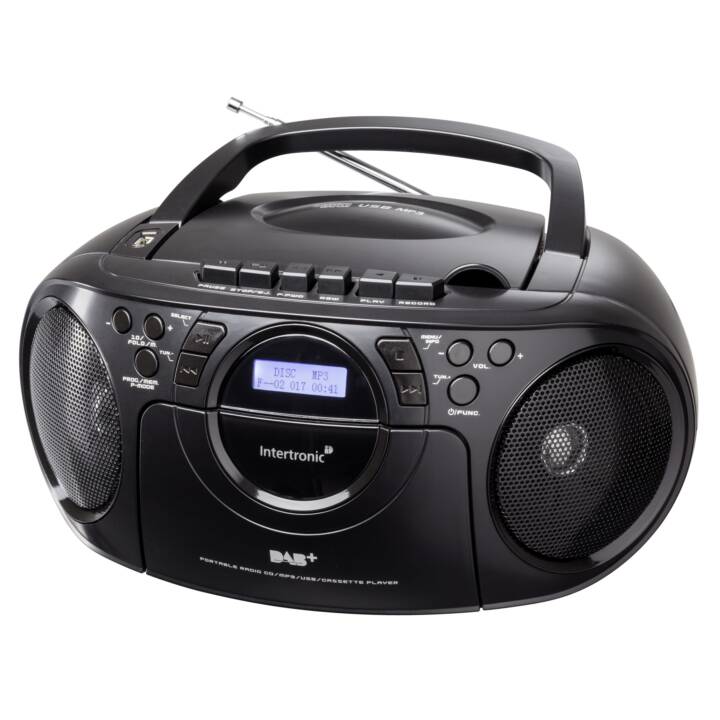 INTERTRONIC MCD-110 Radio per cucina / -bagno (Nero)