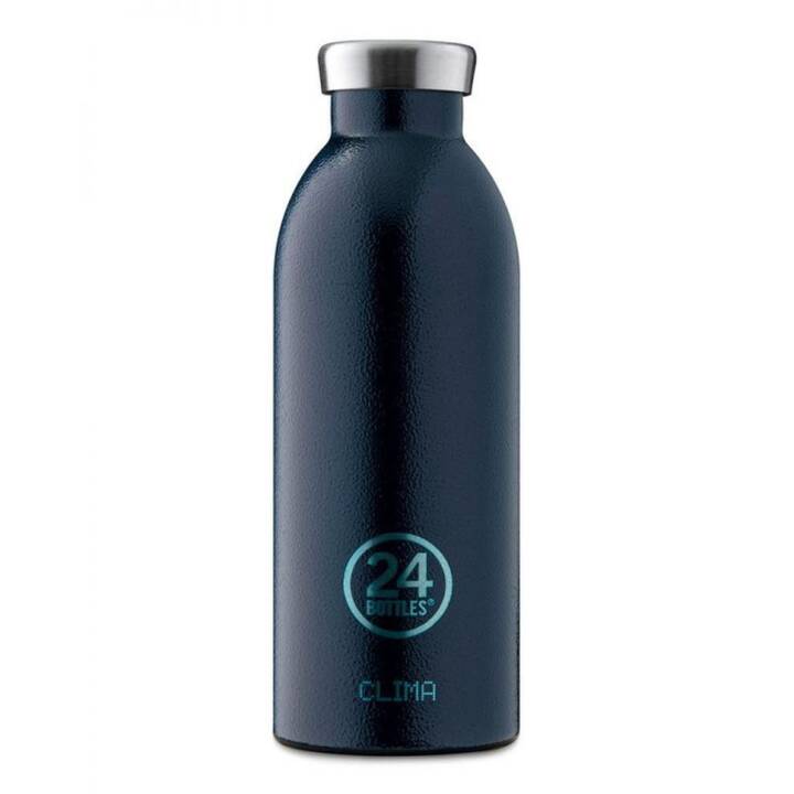 24BOTTLES Bottiglia sottovuoto Clima Deep Blue (0.5 l, Blu scuro, Nero, Blu)