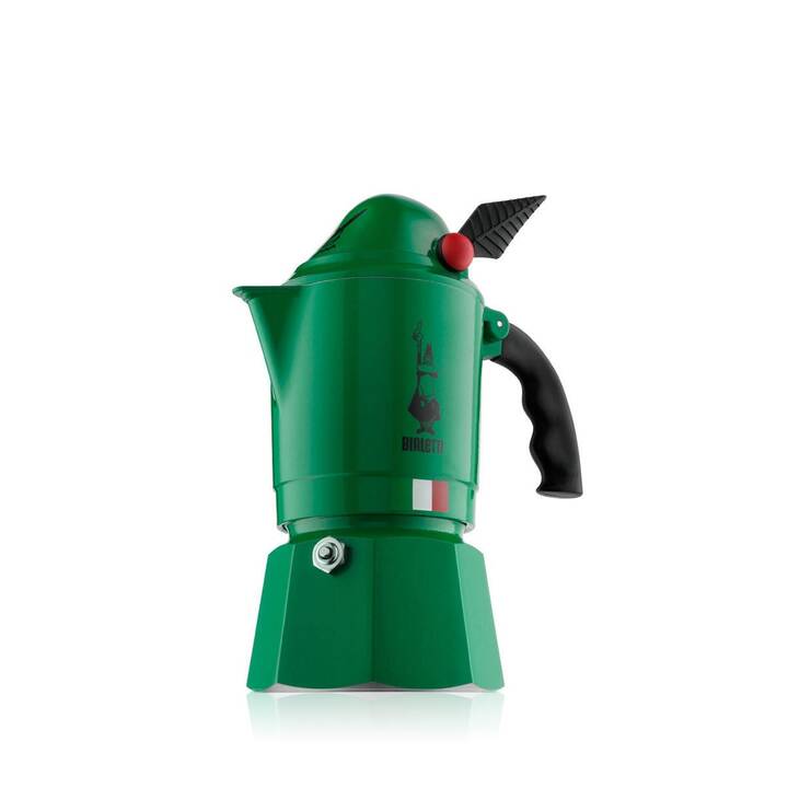 BIALETTI Moka Break Alpina (3 Tazze, Verde)