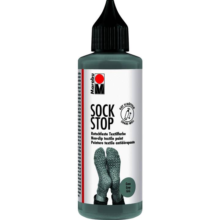 MARABU Colore tessile Sock Stop (90 ml, Grigio)