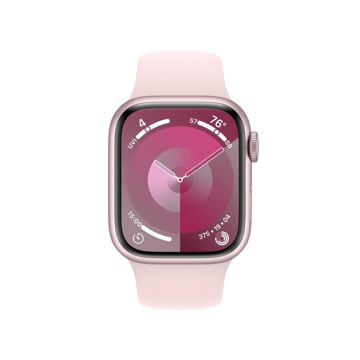 APPLE Watch Series 9 GPS + Cellular (41 mm, Aluminium, Rose, S/M)