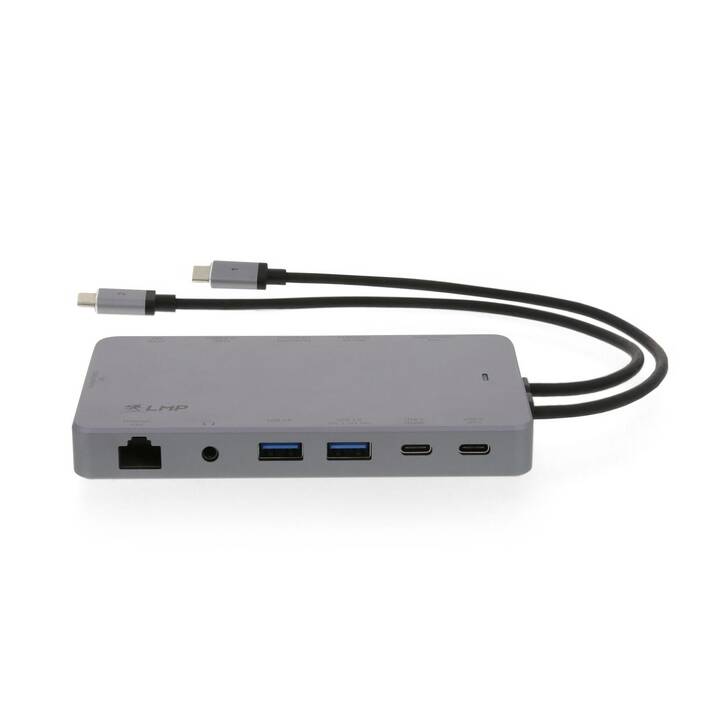 LMP Stations d'accueil (Port écran, Mini DisplayPort, VGA, 2 x HDMI, RJ-45 (LAN), USB de type C, 2 x USB 3.1 Gen 1, USB de type A)