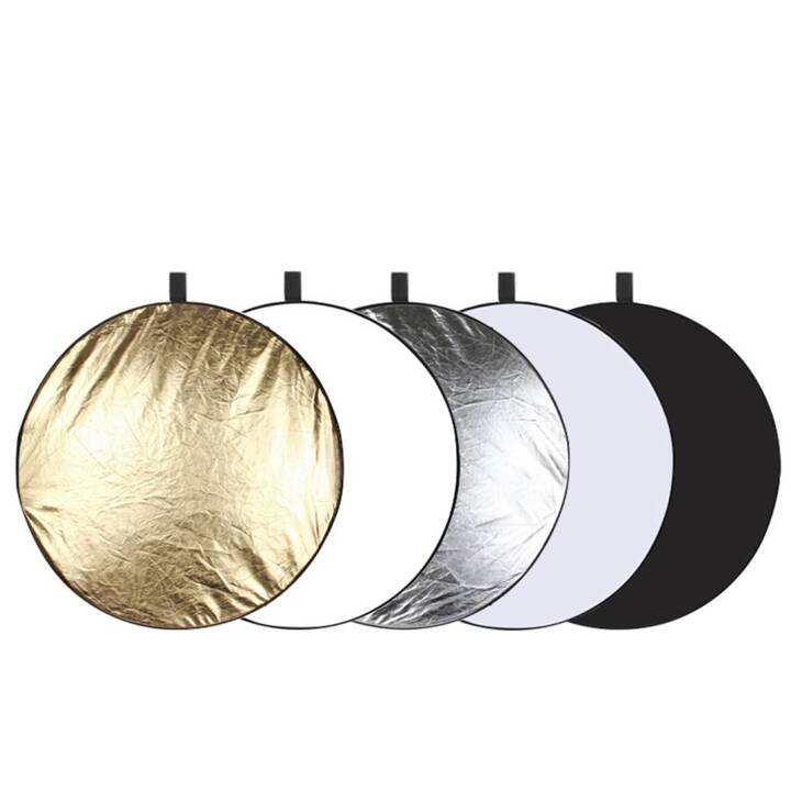 PULUZ Reflektor (Transparent, Schwarz, Gold, Weiss, Silber, 110 cm)