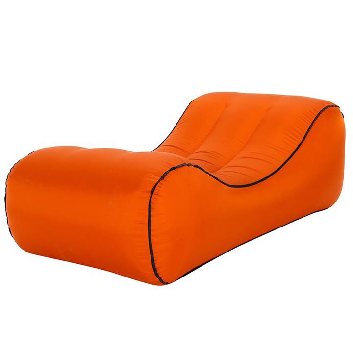EG canapé gonflable - orange - 145cmx70cmx40cm