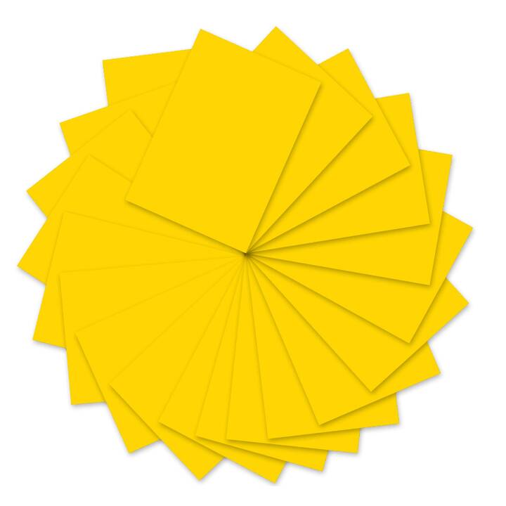 URSUS Tonzeichenpapier (Gelb, A4, 100 Stück)