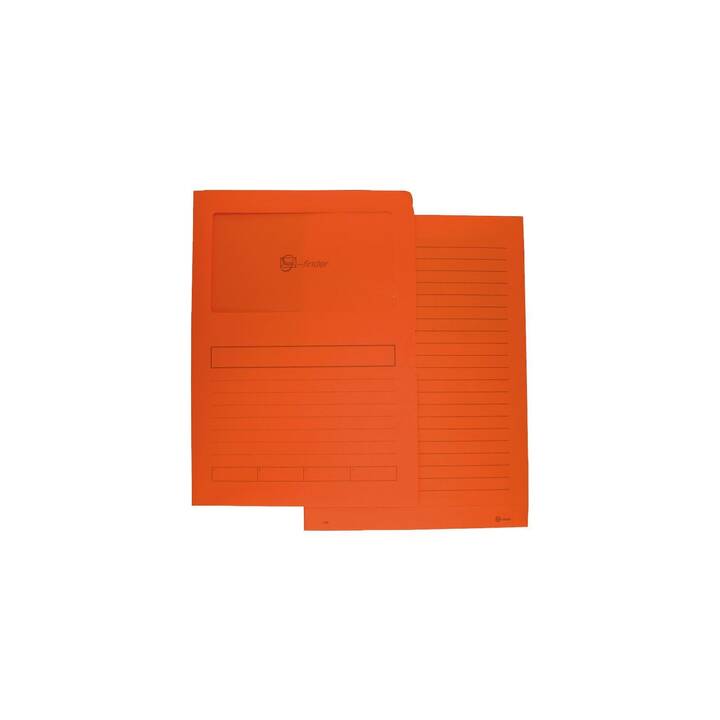 GÖSSLER Dossier d'index (Orange, A4, 100 pièce)
