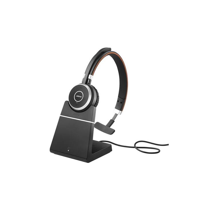 JABRA Casque micro de bureau Evolve 65SE (On-Ear, Câble et sans fil, Black)