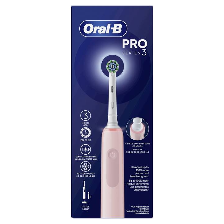 ORAL-B Pro 3 3000 Cross Action (Rosa)