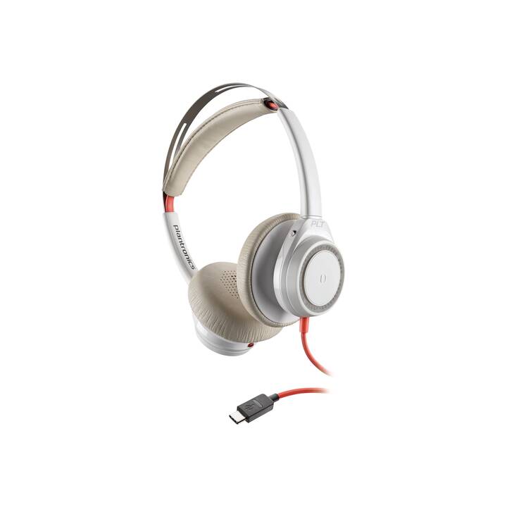 POLY Office Headset Blackwire 7225 (On-Ear, Kabel, Weiss)