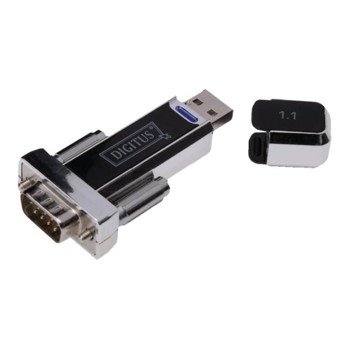 DIGITUS Adaptateur (USB Type-A, RS-232, 9-pôles)