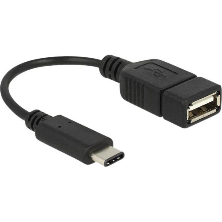 DELOCK Câble USB ( USB 2.0 de type A, USB 2.0 de type C, 0.15 m)