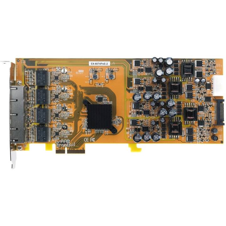 EXSYS Netzwerkadapterkarte (4 x RJ-45 (LAN))