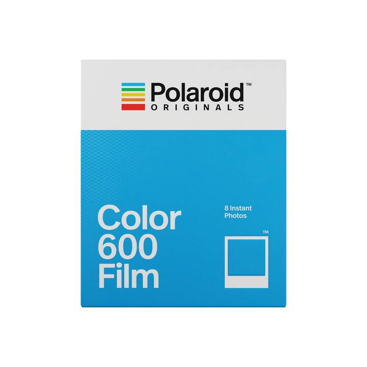 POLAROID Color 600 - 8x Pellicule instantané (Polaroid 600, Blanc)