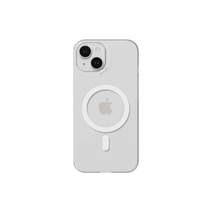 NUDIENT Backcover Thin (iPhone 14, Senza motivo, Transparente)