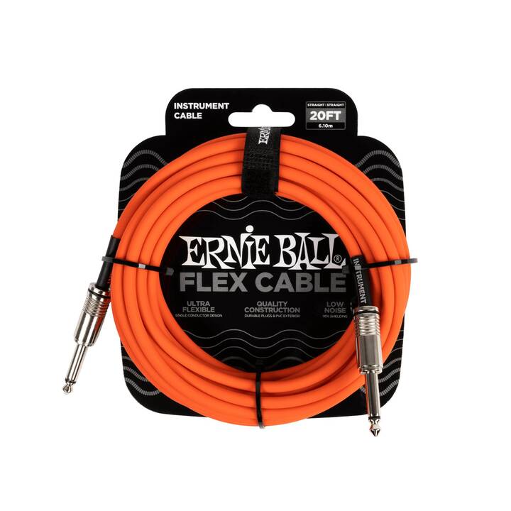 ERNIE BALL Flex 6421 Câble de raccordement (Jack 6.35 mm, 6.09 m)