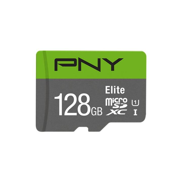 PNY TECHNOLOGIES MicroSDXC UHS-I Elite  (UHS-I Class 1, Class 10, 128 GB, 90 MB/s)