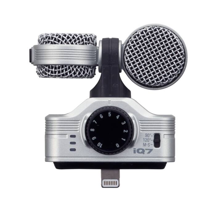ZOOM IQ7 Microfono per dispositivi mobili (Argento)