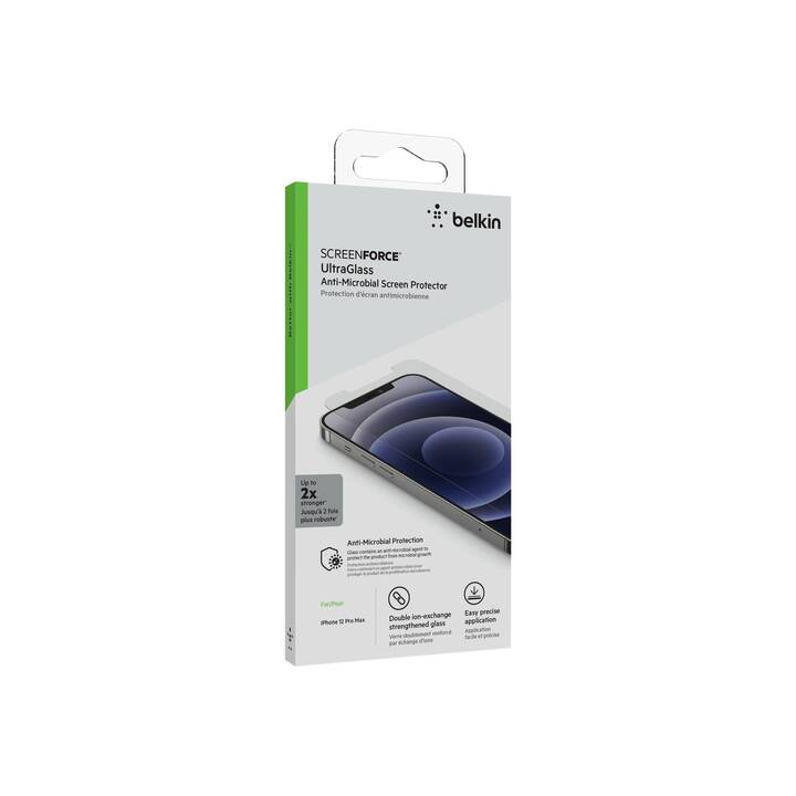 BELKIN Vetro protettivo da schermo ScreenForce UltraGlass (iPhone 12 Pro Max, 1 pezzo)