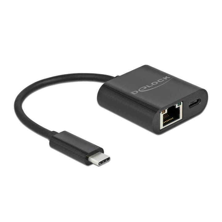 DELOCK Netzwerkadapter (USB C, RJ-45, USB Typ-C, 11.5 cm)