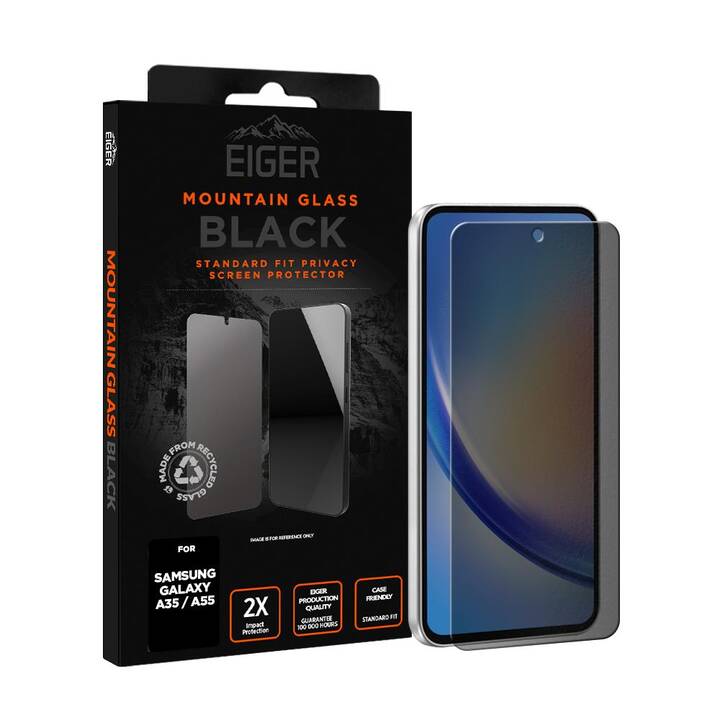 EIGER Displayschutzglas Privacy (Galaxy A35, Galaxy A55)