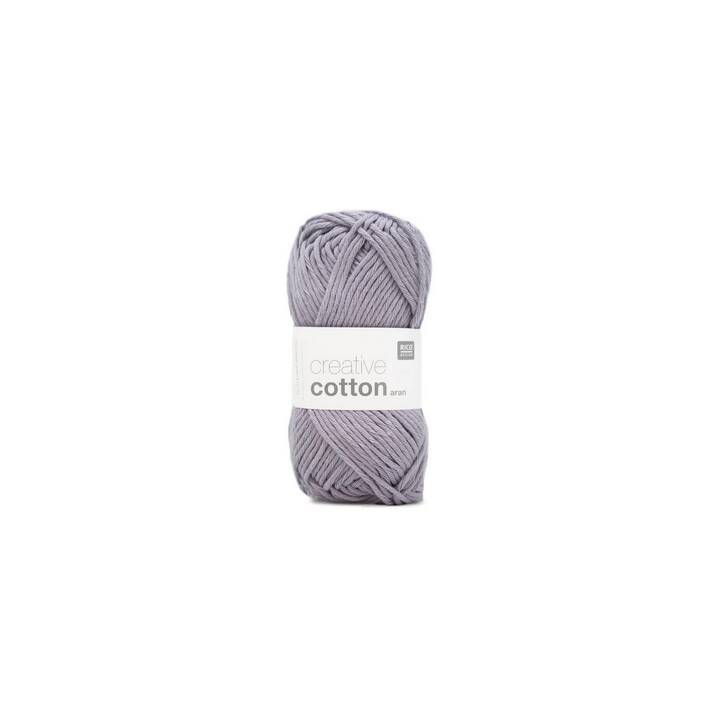 RICO DESIGN Lana Creative Cotton Aran (50 g, Viola, Lillà, Porpora)