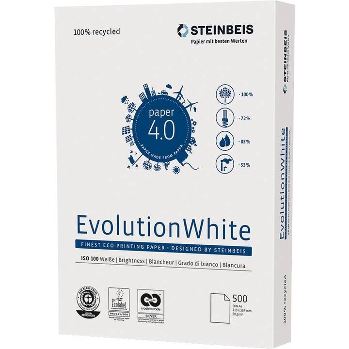 STEINBEIS Evolution Papier photocopie (500 feuille, A3, 80 g/m2)