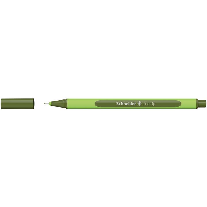 SCHNEIDER Line-Up Penna a fibra (Verde, 10 pezzo)