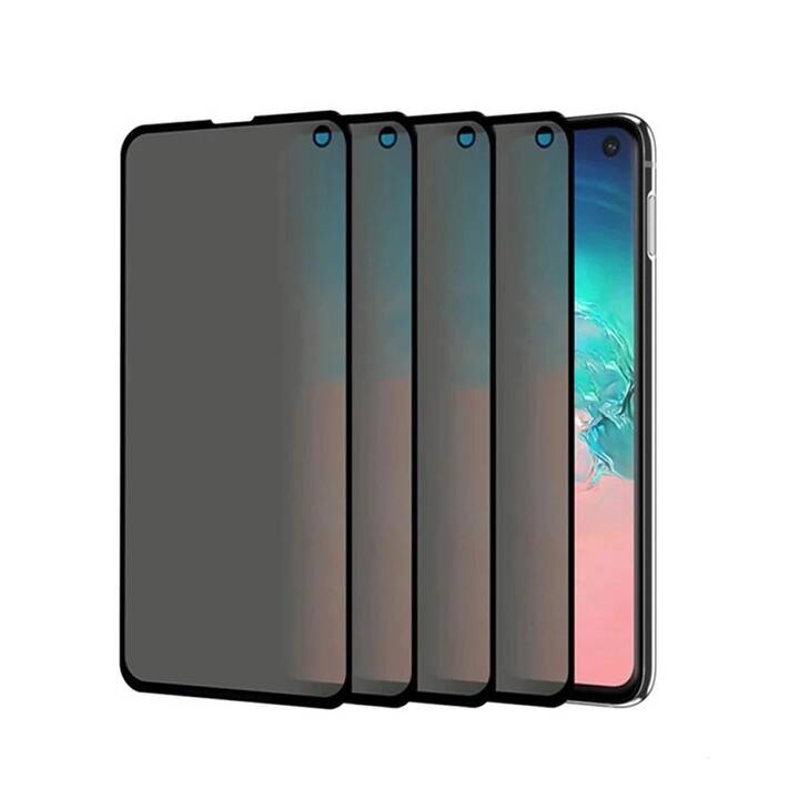 EG vetro di protezione dello schermo anti-pigolio per Samsung Galaxy A51 6.5" (2019) - Nero (4 pezzi)