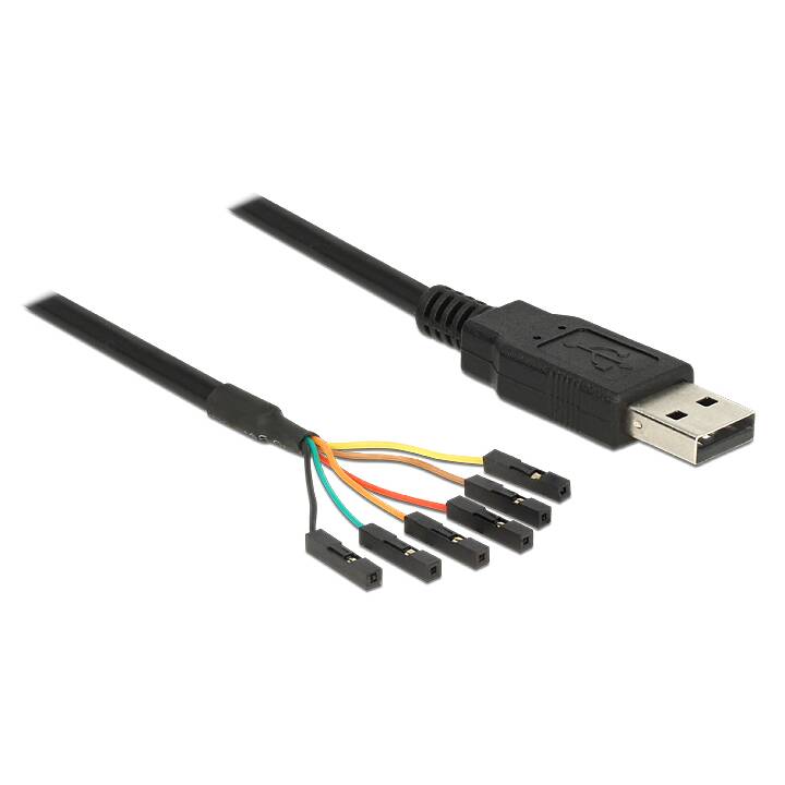 DELOCK Serial-TTL USB-Kabel (6 Pin, USB 2.0 Typ-A, 1.8 m)