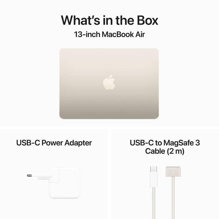 APPLE MacBook Air 2024 (13.6", Apple M3 Chip, 8 GB RAM, 256 GB SSD)