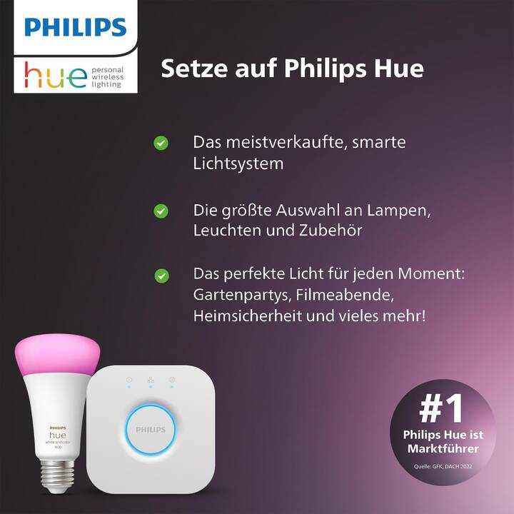 PHILIPS HUE Lampadina LED MR16 Duo (GU5.3, Bluetooth, 5.1 W)