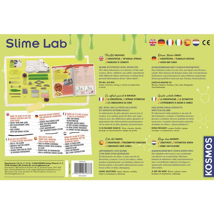 KOSMOS Slime Lab Scatola di sperimentazione (Chimica)