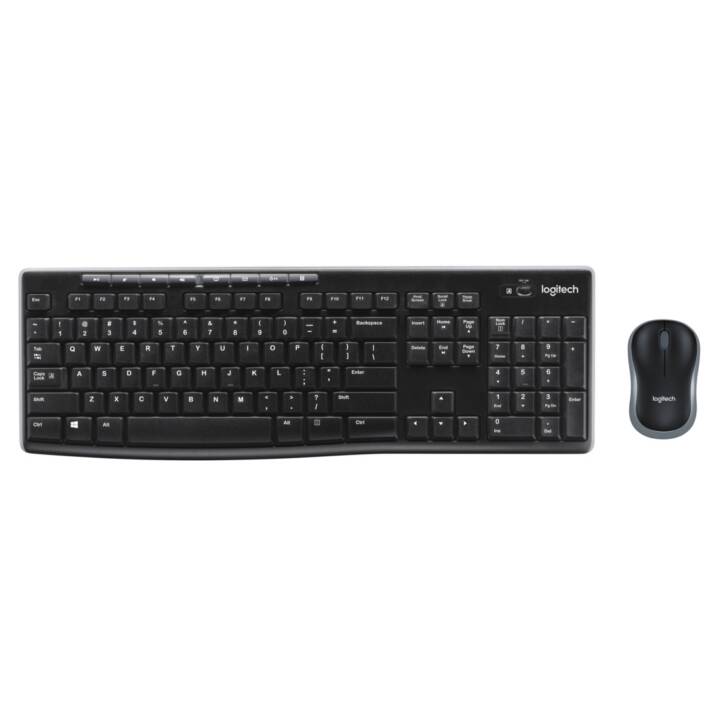 LOGITECH MK270 (radio-fréquence, USB, Norvège, Sans fil)