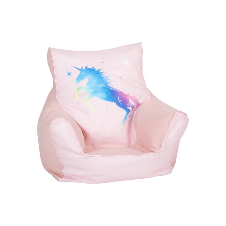 KNORRTOYS Sitzsack Unicorn Rainbow (Rosa, Mehrfarbig)
