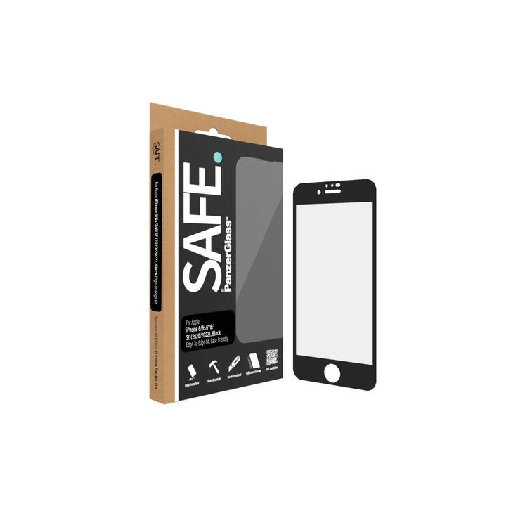 SAFE. Verre de protection d'écran Case Friendly (iPhone 6s, iPhone 7, iPhone 6, iPhone SE 2022, iPhone SE 2020, iPhone 8, 1 pièce)