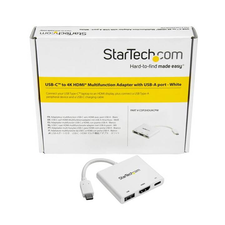 STARTECH.COM Adapter (USB C, HDMI, USB Typ-C, USB Typ-A, 10.1 cm)