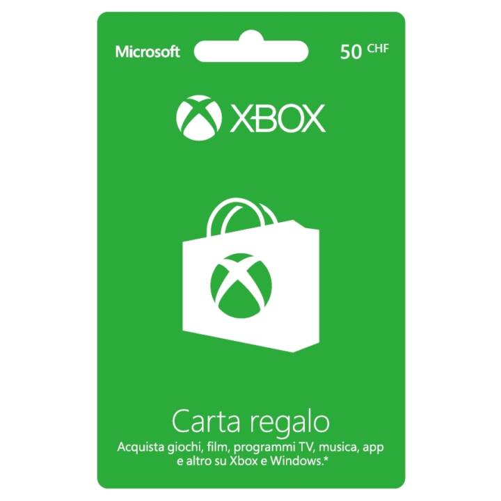 Xbox Live CHF 50 carta di credito/regalo (ESD, IT)
