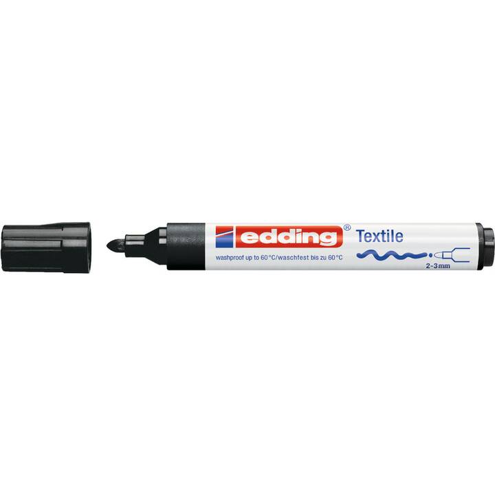 EDDING Marcatore tessile 4500 (Nero, 1 pezzo)