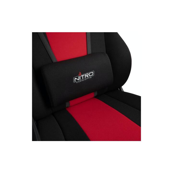 NITRO CONCEPTS Gaming Chaise NC-E250-BR (Noir, Rouge)